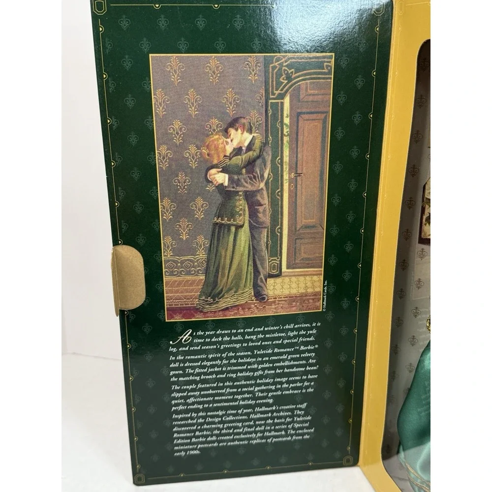 Hallmark Yuletide Romance Barbie Doll 1996 Mattel Vintage Never Removed From Box